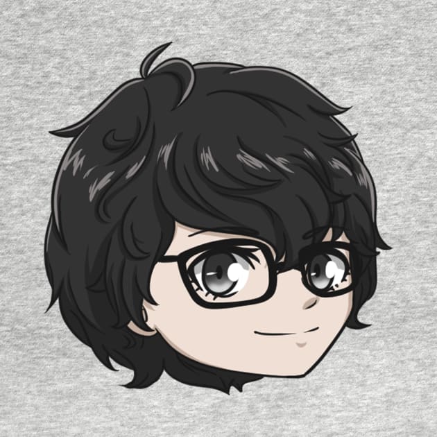 Akiren/Joker Chibi Head by AdorableArts